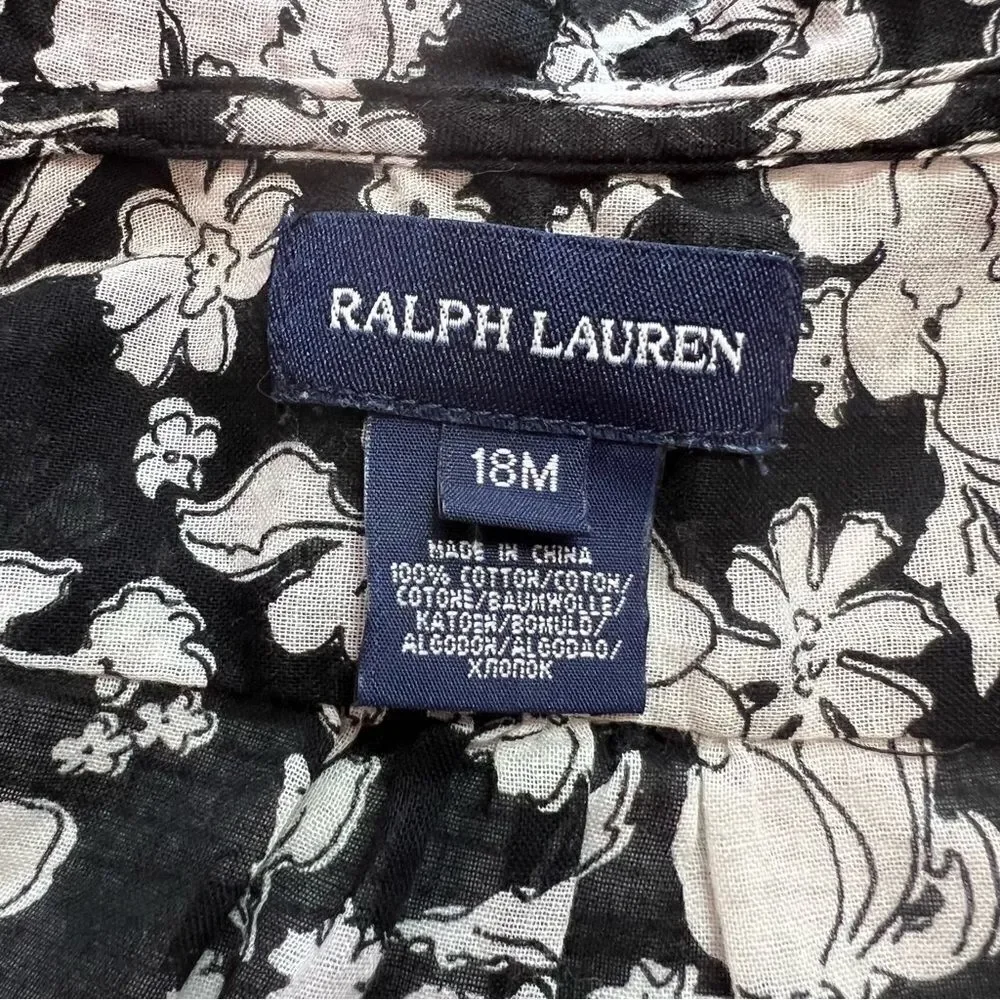 Ralph Lauren Floral Blouse size 18M